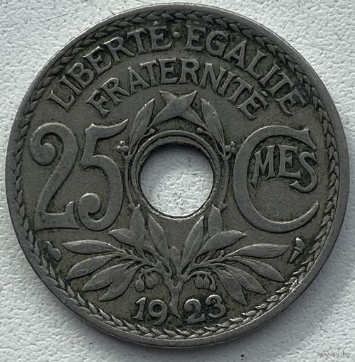 Франция 25 сантимов 1923 г.