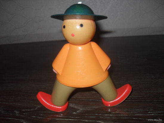 Игрушка Клоун.Целлулоид,на резинках.15,5 см.