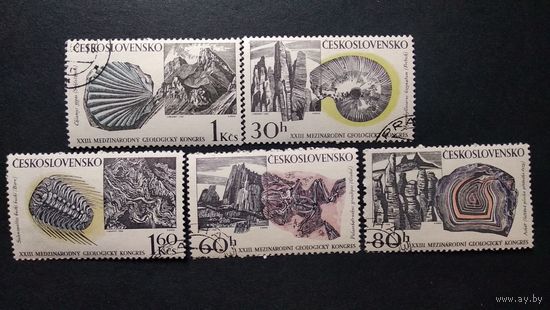 Фауна \51фа\Чехословакия 1968, Ископаемые. Геология