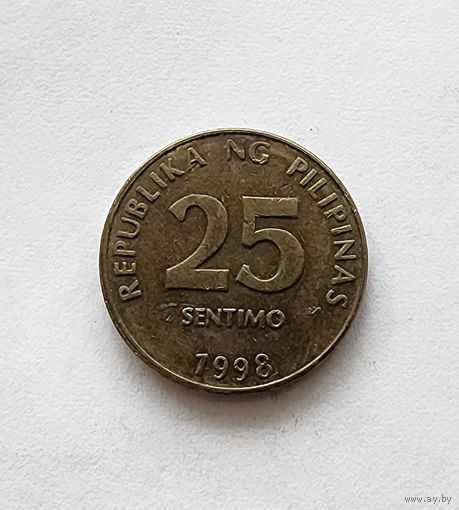 Филиппины 25 сентимо, 1998