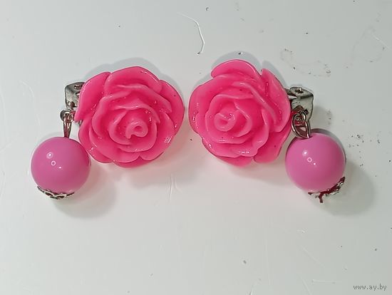 Серьги с рубля .