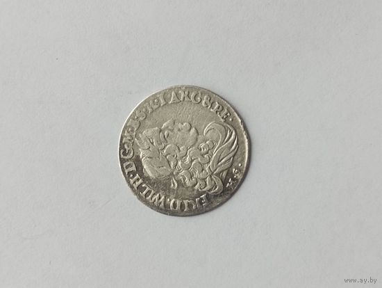 6 грошей 1679 Пруссия. С рубля.