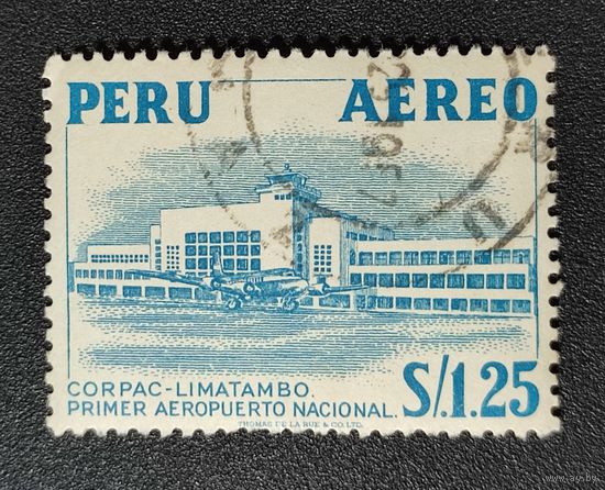 Марка Перу Аэропорт 1953г. 1.41