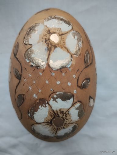 Яйцо пасхальное деревянное.