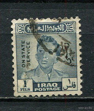 Ирак - 1948/1951 - Король Фейсал II 1F с надпечаткой.Dienstmarken - [Mi.144d] - 1 марка. Гашеная.  (LOT Fd6)-T10P48
