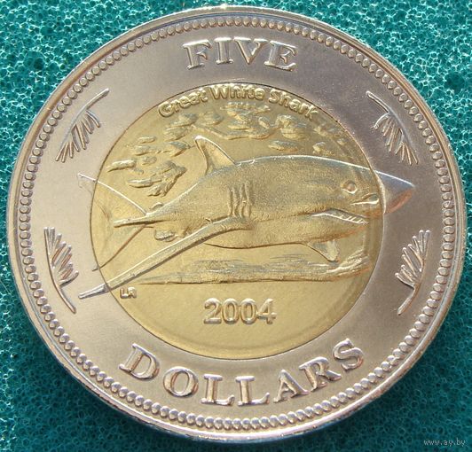 Кокосовые острова (Килинг) 5 долларов 2004 год    Тираж: 10.000 шт