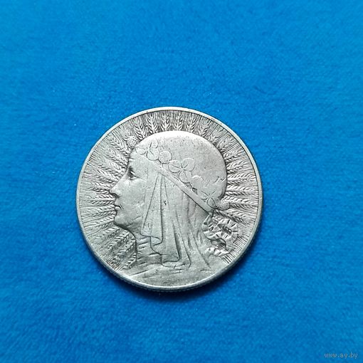 5 злотых (1933г.) "Ядвига" Прекрасная! Расспродажа!