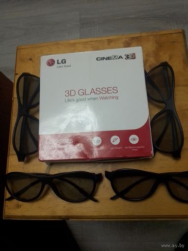 Новый LG кино 3D очки, набор из 4 очков