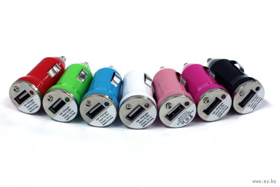 Автомобильное USB зарядное для авто авто зарядное  БЕЗ мин цены старт с 0.99р