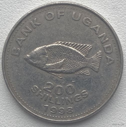 Уганда 200 шиллингов 1998 г.