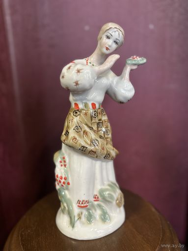 Статуэтка Девушка с калиной, ЗХК, УССР, клеймо, много лотов с рубля