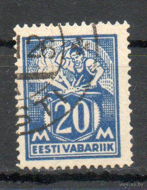 Стандартный выпуск Рабочий Эстония 1925 год 1 марка