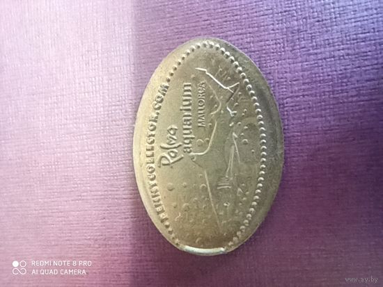 Жетон Майорка, Аквариум, Акула, из 5 евроцентов