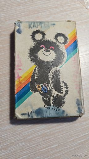 Олимпийские календари. переделанные в игральные карты 1980