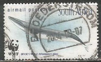 ЮАР. Кит полосатик. 1998г. Mi#1179.