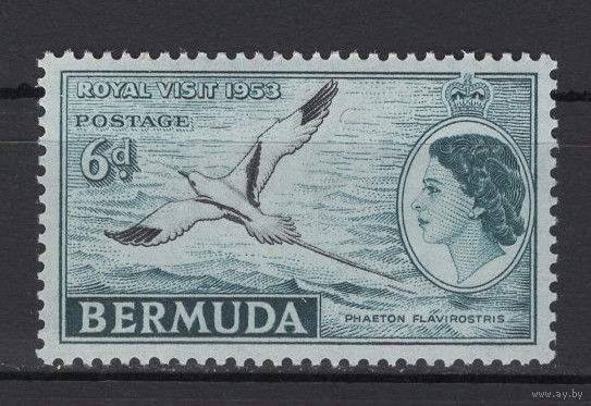 Бермудские Острова 1953** Птица Королевский визит Елизавета II