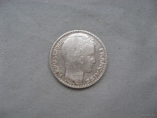 Франция 10 франков 1934 год от 1 рубля без минимальной цены