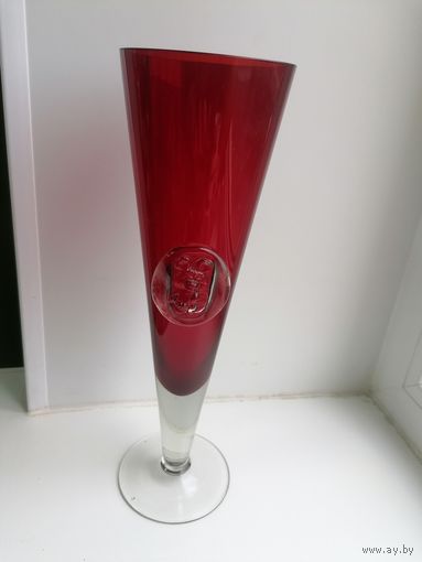 Бокал Олимпийский мишка, Красное стекло