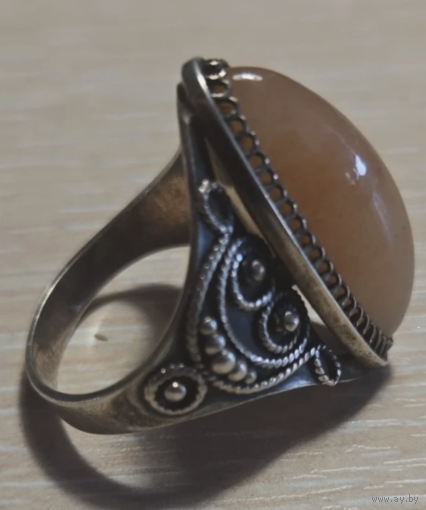 Антикварное советское русское кольцо из чистого серебра 916 женское