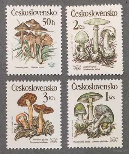 Чехословакия 1989г Грибы