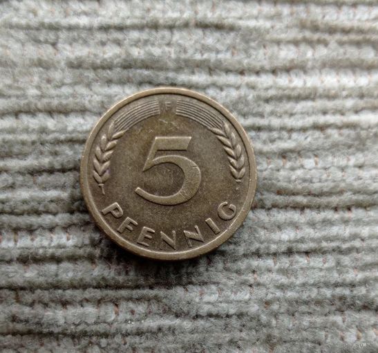 Werty71 Германия ФРГ 5 пфеннигов 1950 F