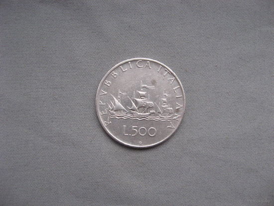 Италия 500 лир 1959 Каравеллы  от 1 рубля без минимальной цены