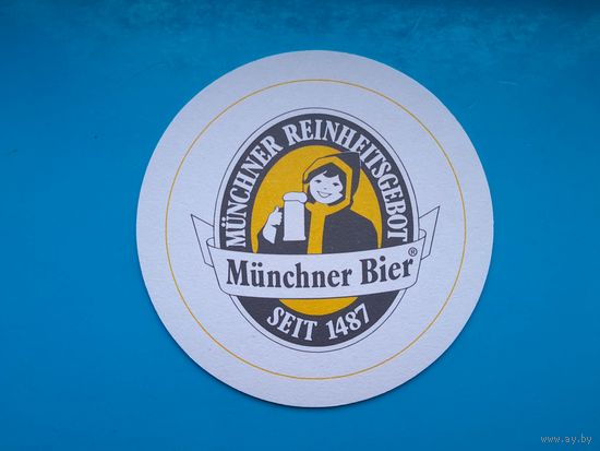 Подставка под пиво MUENCHNER REINHAITGEBOT . Германия