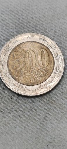 Чили 500 песос 2002