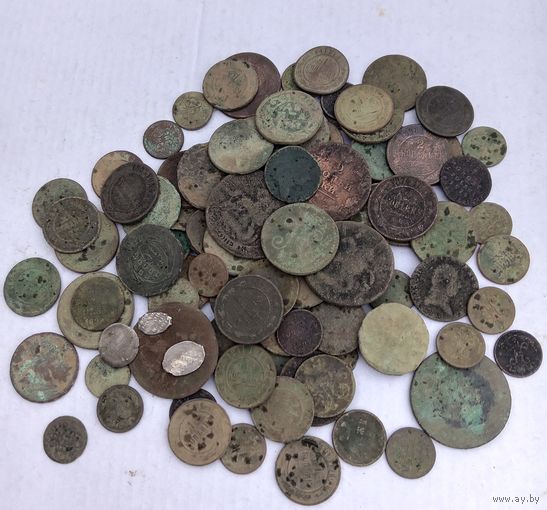Монеты РИ, РП, 102 штуки, без буратин+ чутка серебра.