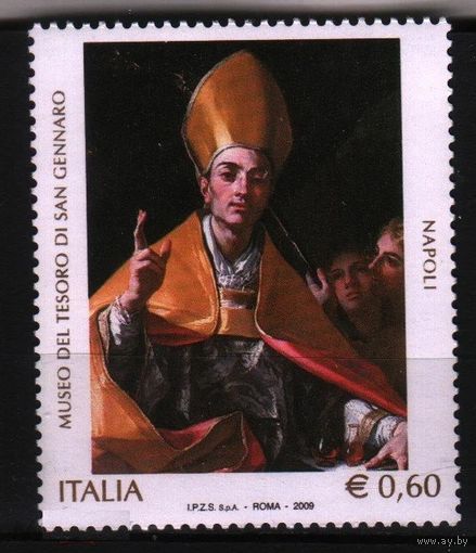 2009 Италия религиозная живопись Музей Сан-Дженнаро - Неаполь Mi-3325 1х-марка**