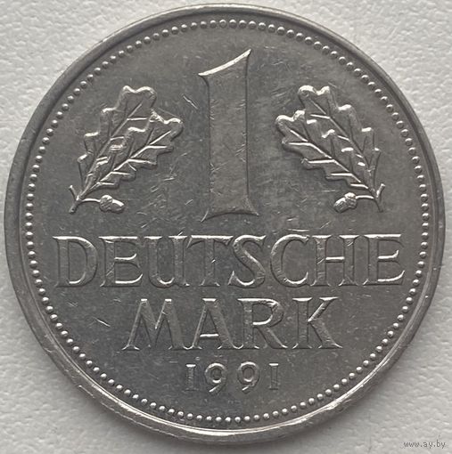 Германия 1 марка 1991 г. G
