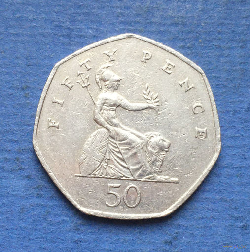 Великобритания 50 пенсов 2001