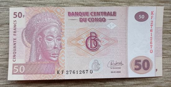 Werty71 Конго 50 франков 2022 UNC банкнота