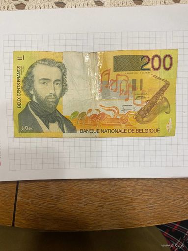 Бельгия. 200 франков.-1101