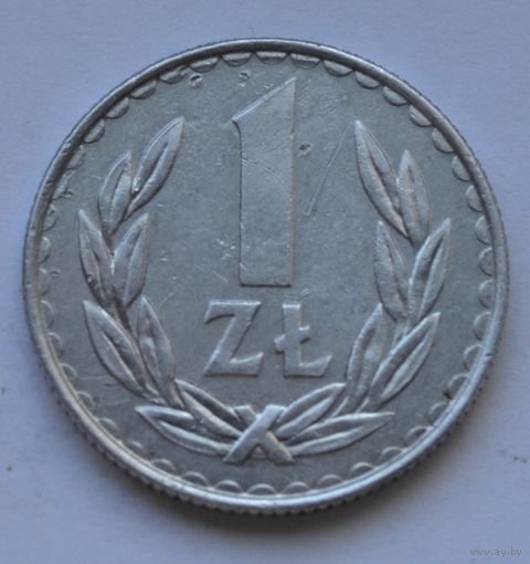 Польша, 1 злотый 1987 г.