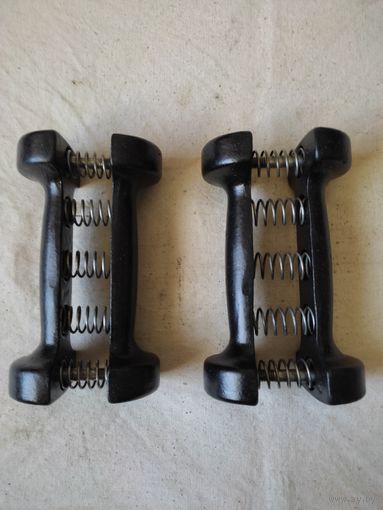 Гантели пружинные, СССР, реставрация. См. описание.