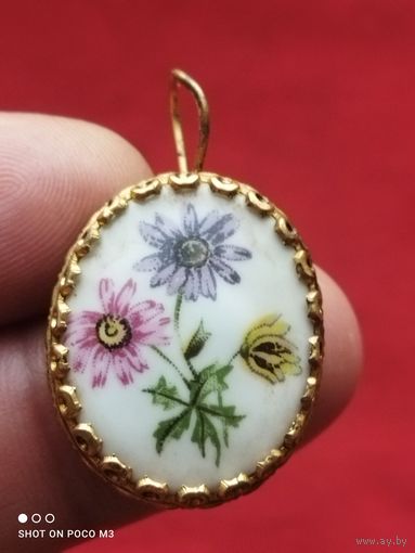 Серёжка, финифть,позолота, СССР