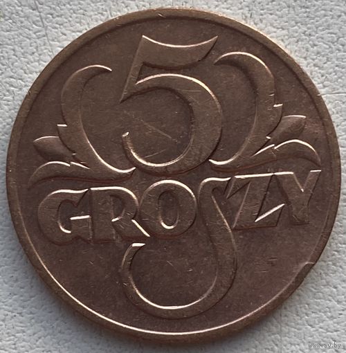 Польша 5 грошей 1939 г.
