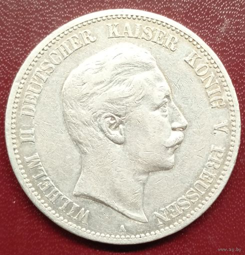 Пруссия 5 марок 1901.