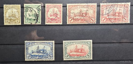 Германия Kolonie suedwestafrika  ми 24-26,29-30 и 32