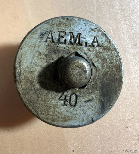 Пробка от фляги с клеймом