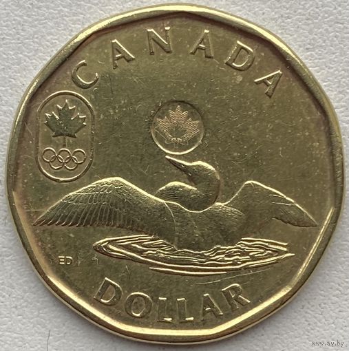 Канада 1 доллар 2014 г. Олимпийские Игры. Сочи 2014. Лаки луни