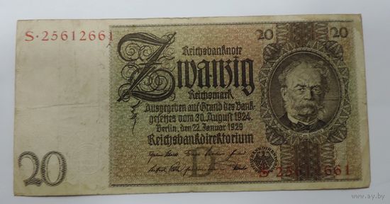 20 марок 1929 г. Германия