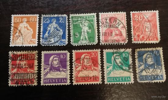 Швейцария 1914 сборный лот