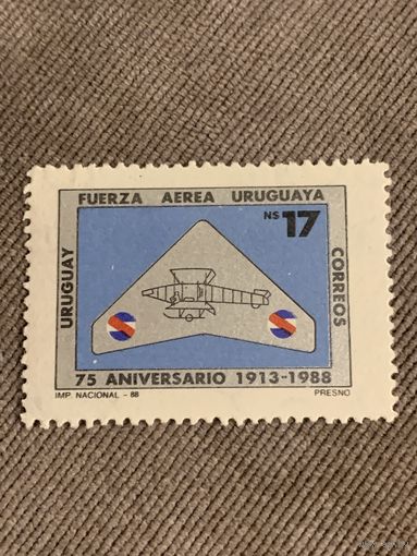 Уругвай 1988. 75 годовщина развития авиации Уругвая