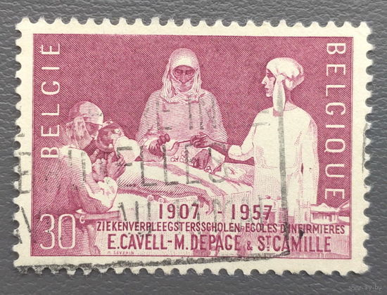 Бельгия.1957.50-летие основания школ медсестёр (1 марка, полная серия)