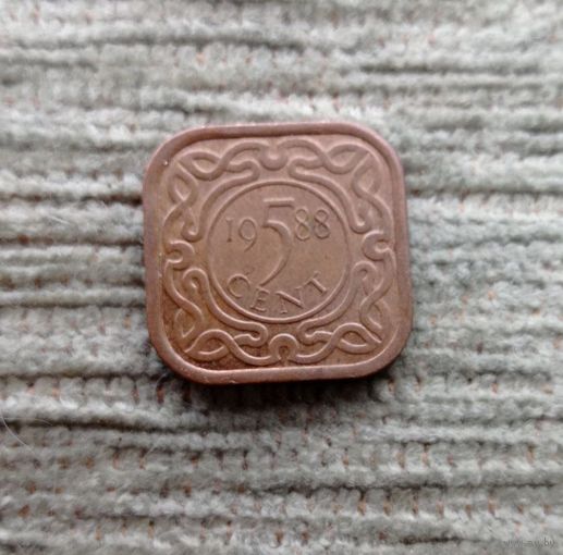 Werty71 Суринам 5 центов 1988