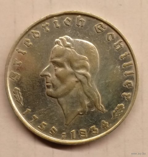 2 марки 1934 . Шиллер. В блеске!