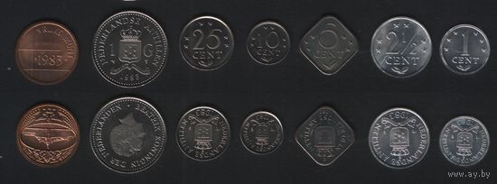 Нидерл. Антильские о-ва  набор 1983 года россыпью (_6 ТОРГ ЛЮБОЙ