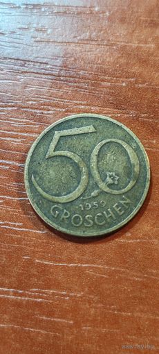 Австрия 50 грошен 1959